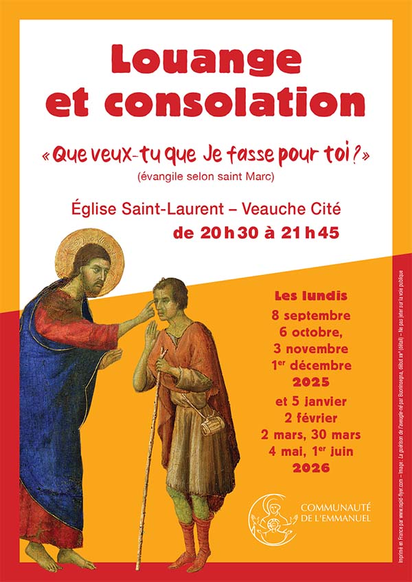 Soirées louange et consolation 2025-2026