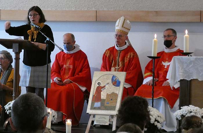 Messe aux Foréziales avec Monseigneur Sylvain Bataille