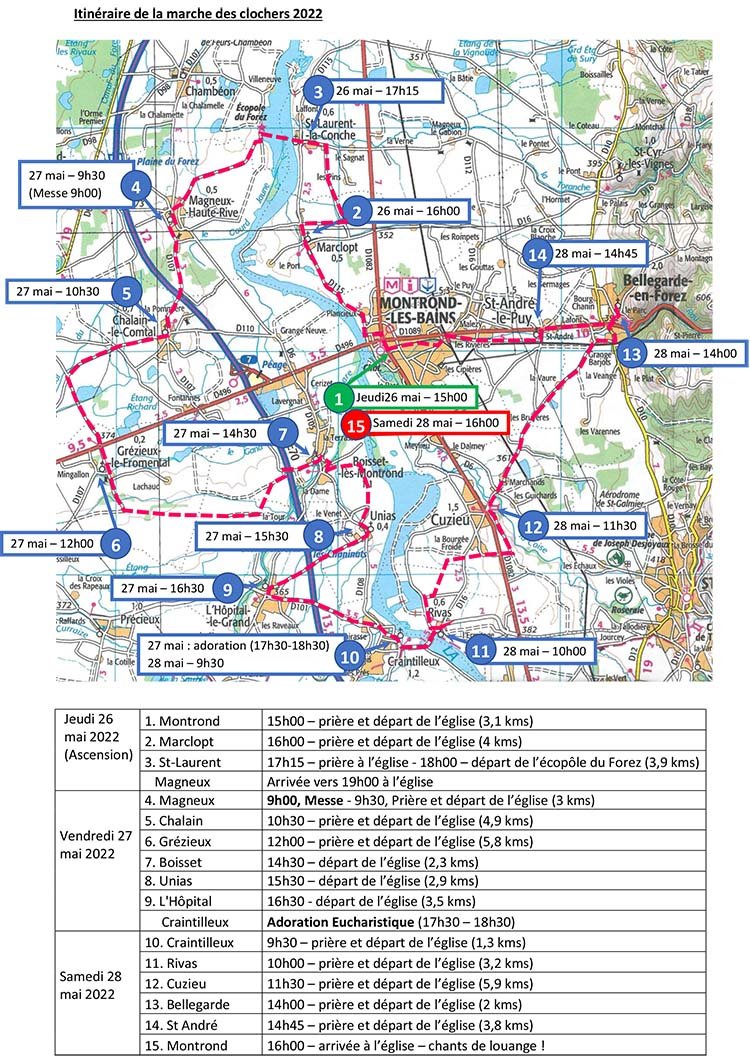 carte marche des clochers 2022